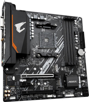 Материнская плата Gigabyte B550M AORUS ELITE AX Soc-AM4 AMD B550 4xDDR4 mATX AC`97 8ch(7.1) GbLAN RAID+DVI+HDMI от магазина РЭССИ