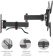 Картинка Кронштейн для телевизора Kromax CORBEL-5 черный 15"-42" макс.25кг настенный поворот и наклон от магазина РЭССИ Кронштейн для телевизора Kromax CORBEL-5 черный 15"-42" макс.25кг настенный поворот и наклон от магазина РЭССИ