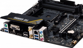 Материнская плата Asus TUF GAMING A520M-PLUS WIFI Soc-AM4 AMD A520 4xDDR4 mATX AC`97 8ch(7.1) 2xGgE RAID+VGA+HDMI+DP от магазина РЭССИ