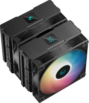 Устройство охлаждения(кулер) Deepcool AG620 Bk ARGB Soc-AM5/AM4/1151/1200/2066/1700 черный/белый 4-pin 15-29dB Al+Cu 260W 1300gr Ret (R-AG620-BKANMN-G-2) от магазина РЭССИ