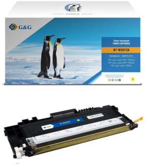 Картридж лазерный G&G GG-W2072A (есть ограничения по прошивке) желтый (700стр.) для HP Color Laser MFP 179fnw/178nw/150nw от магазина РЭССИ