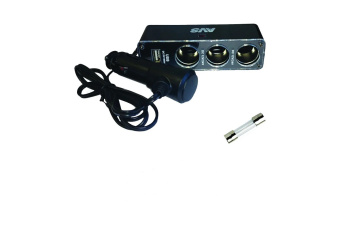 Разветвитель прикуривателя AVS CS313U 12/24 на 3 выхода+USB 43266 от магазина РЭССИ