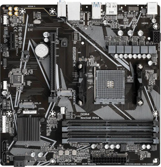 Материнская плата Gigabyte B550M K Soc-AM4 AMD B550 4xDDR4 mATX AC`97 8ch(7.1) GbLAN RAID+HDMI от магазина РЭССИ