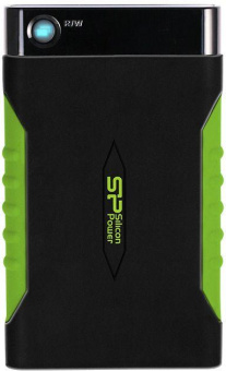 Жесткий диск Silicon Power USB 3.0 2Tb SP020TBPHDA15S3K A15 Armor 2.5" черный/зеленый от магазина РЭССИ