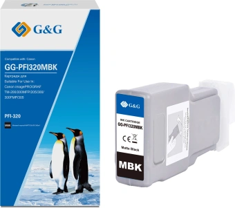 Картридж струйный G&G GG-PFI320MBK PFI-320MBK черный матовый (300мл) для Canon imagePROGRAF TM-200/200MFP/205/300/300MFP/305 от магазина РЭССИ