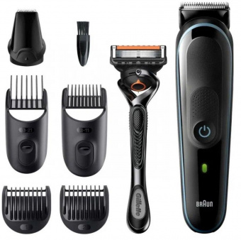 Триммер Braun MGK3345 синий/черный (насадок в компл:5шт) от магазина РЭССИ