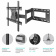Картинка Кронштейн для телевизора Onkron M7L черный 40"-75" макс.68.2кг настенный поворот и наклон от магазина РЭССИ Кронштейн для телевизора Onkron M7L черный 40"-75" макс.68.2кг настенный поворот и наклон от магазина РЭССИ