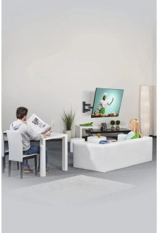 Кронштейн для телевизора Hama 00220824 черный 32"-65" макс.25кг настенный поворот и наклон от магазина РЭССИ