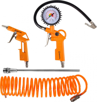 Набор пневмоинструментов Вихрь НП-4 компл.:4 предмета 140л/мин оранжевый/черный от магазина РЭССИ