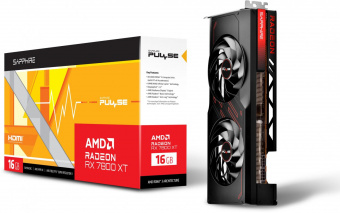 Видеокарта Sapphire PCI-E 4.0 11330-02-20G PULSE RX 7800 XT GAMING AMD Radeon RX 7800XT 16384Mb 256 GDDR6 2124/16000 HDMIx2 DPx2 HDCP Ret от магазина РЭССИ