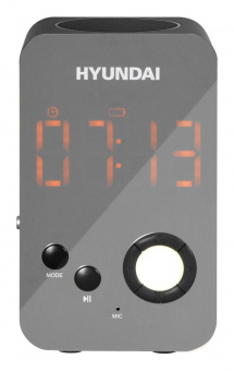 Радиобудильник Hyundai H-RCL300 черный LCD подсв:оранжевая часы:цифровые FM от магазина РЭССИ