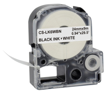 Картридж ленточный Cactus CS-LK6WBN черный для Epson LW700/LW600P/LW1000P/Z700/Z900 от магазина РЭССИ