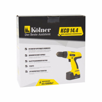 Дрель-шуруповерт Kolner KCD 14,4М аккум. патрон:быстрозажимной (КН14,4М) от магазина РЭССИ