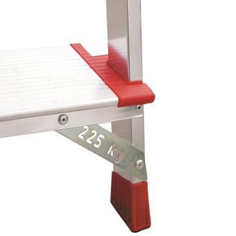 Профессиональная стремянка Новая Высота NV3117 1x4 ступени 130 мм Max нагр. 225 кг 2К башмаки 3117104 от магазина РЭССИ