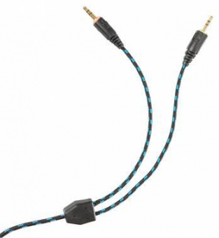Наушники с микрофоном Оклик HS-L310G Guardian черный/золотистый 1.5м мониторные оголовье (359483) от магазина РЭССИ