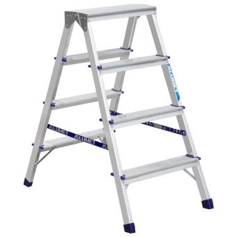 Двухсторонняя алюминиевая стремянка Алюмет 2х4 ступеней. Серия AD7204 от магазина РЭССИ