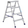 Двухсторонняя алюминиевая стремянка Алюмет 2х4 ступеней. Серия AD7204 от магазина РЭССИ