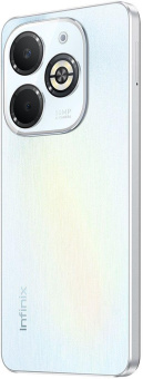 Смартфон Infinix X6526 Smart 8 Plus 128Gb 4Gb белый моноблок 2Sim 6.6" 720x1612 Android 13 50Mpix 802.11 a/b/g/n/ac NFC GPS GSM900/1800 GSM1900 TouchSc Protect FM A-GPS Micro SD max2048Gb от магазина РЭССИ