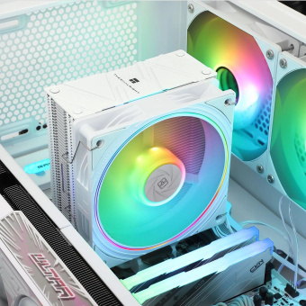 Устройство охлаждения(кулер) Thermalright Assassin Spirit 120 EVO ARGB Soc-AM5/AM4/1200/1700/1851 белый 4-pin 28.2dB Al+Cu 525gr Ret (AS120-EVO-WH) от магазина РЭССИ