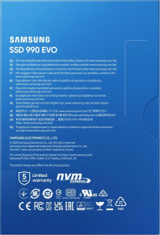Накопитель SSD Samsung PCIe 4.0 x4 1TB MZ-V9E1T0BW 990 EVO M.2 2280 от магазина РЭССИ