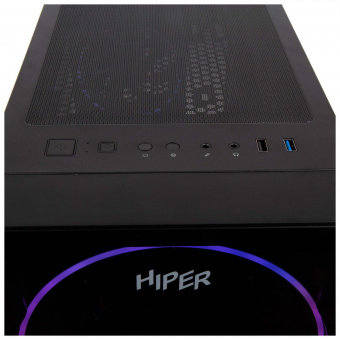 Корпус Hiper BH33 черный без БП ATX 3x120mm 2x140mm 1xUSB2.0 1xUSB3.0 audio bott PSU от магазина РЭССИ