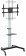 Картинка Подставка для телевизора Ultramounts UM307B черный/белый 37"-86" макс.50кг напольный мобильный от магазина РЭССИ Подставка для телевизора Ultramounts UM307B черный/белый 37"-86" макс.50кг напольный мобильный от магазина РЭССИ
