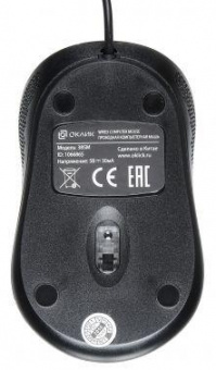 Мышь Оклик 385M черный/красный оптическая (1000dpi) USB для ноутбука (3but) от магазина РЭССИ