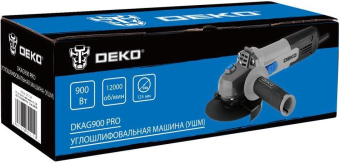 Углошлифовальная машина Deko DKAG900 PRO 900Вт 12000об/мин рез.шпин.:M14 d=125мм (085-1054) от магазина РЭССИ