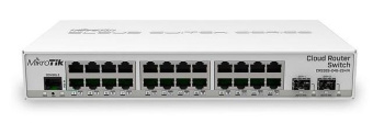 Mikrotik Cloud Router Switch CRS326-24G-2S+IN коммутатор с функциями маршрутизатора от магазина РЭССИ