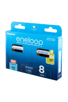 Аккумулятор Panasonic eneloop BK-4MCDE/8BE 800мАч AAA BL8 от магазина РЭССИ