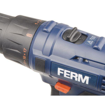 Дрель-шуруповерт Ferm CDM1120 аккум. патрон:быстрозажимной (кейс в комплекте) от магазина РЭССИ
