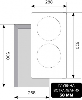 Индукционная варочная поверхность Lex EVI 320 F BL черный от магазина РЭССИ
