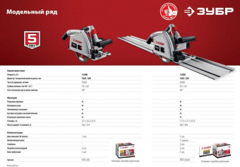 Циркулярная пила (дисковая) Зубр ПП-55Н 1200Вт (ручная) от магазина РЭССИ