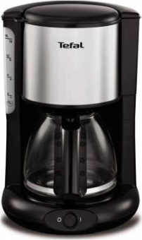 Кофеварка капельная Tefal CM361838 1200Вт серебристый/черный от магазина РЭССИ