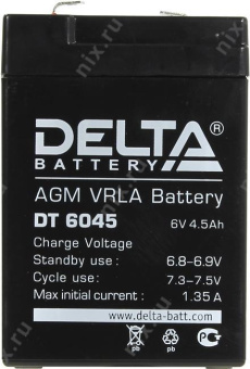 Батарея для ИБП Delta DT 6045 6В 4.5Ач от магазина РЭССИ