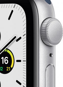 Смарт-часы Apple Watch SE A2351 40мм OLED корп.серебристый рем.синий омут разм.брасл.:130-200мм (MKNY3LL/A) от магазина РЭССИ