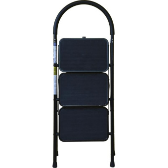 Стальная стремянка с широкими ступенями Алюмет 3 ступени МСН203 от магазина РЭССИ