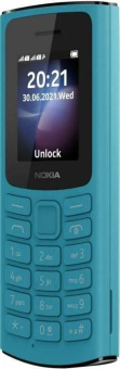 Мобильный телефон Nokia 105 (TA-1557 )DS EAC 0.048 голубой моноблок 2Sim 1.8" 120x160 Series 30+ GSM900/1800 GSM1900 FM от магазина РЭССИ