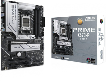 Материнская плата Asus PRIME X670-P-CSM SocketAM5 AMD X670 4xDDR5 ATX AC`97 8ch(7.1) 2.5Gg RAID+HDMI+DP от магазина РЭССИ