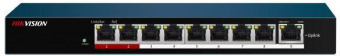 Коммутатор Hikvision DS-3E0109P-E/M(B) 9x100Mb 8PoE+ 58W неуправляемый от магазина РЭССИ