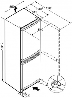 Холодильник Liebherr CUef 3331 2-хкамерн. серебристый (двухкамерный) от магазина РЭССИ