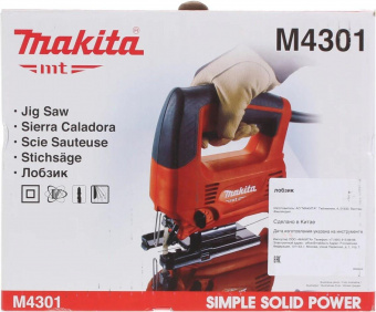 Лобзик Makita M4301 450Вт 3100ходов/мин от электросети от магазина РЭССИ