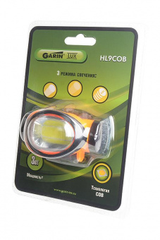 Фонарь GARIN LUX HL9COB налобный 3Вт BL1 от магазина РЭССИ