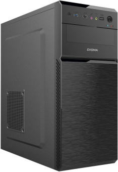 Корпус Digma DC-ATX101-U2 черный без БП ATX 1x80mm 2x120mm 2xUSB2.0 audio от магазина РЭССИ
