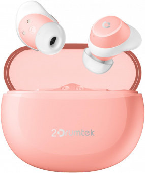 Гарнитура вкладыши A4Tech 2Drumtek B27 TWS розовый/белый беспроводные bluetooth в ушной раковине (B27 BABY PINK) от магазина РЭССИ