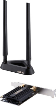 Сетевой адаптер WiFi + Bluetooth Asus PCE-AX58BT AX3000 PCI Express (ант.внеш.съем) 2ант. от магазина РЭССИ