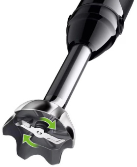 Блендер погружной Braun MQ55001MBK 1000Вт черный/серебристый от магазина РЭССИ