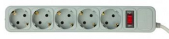 Сетевой фильтр PC Pet AP01006-3-G 3м (5 розеток) серый (пакет ПЭ) от магазина РЭССИ