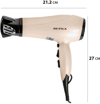 Фен Supra PHS-2205L 2200Вт бежевый от магазина РЭССИ