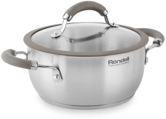 Кастрюля Rondell Balance RDS-753 2л. d=18см (с крышкой) стальной от магазина РЭССИ